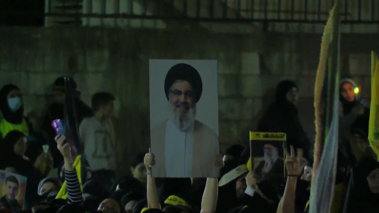 Photos: Mass gathering of Lebanese people at site of Sayyed Hassan Nasrallah’s martyrdom