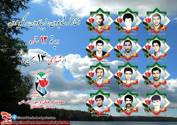 چهاردهم بهمن را مدیون دوازده شهید گلستانی هستیم چهاردهم بهمن را مدیون دوازده شهید گلستانی هستیم