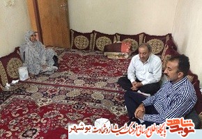 دیدار با 3 خانواده شهید در دیر