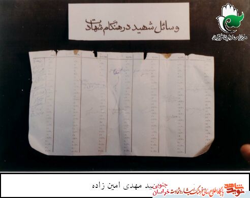 اسناد/شهید دکتر مهدی امین زاده اسناد/شهید دکتر مهدی امین زاده