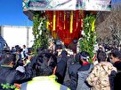 پیکر مطهر دو شهید گمنام در بوستان ملت مشهد تشییع شد