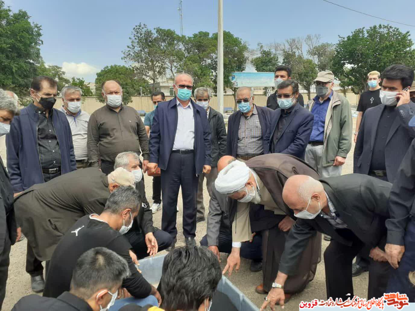 پیکر مطهر پدر شهیدان پیکر مطهر پدر شهیدان