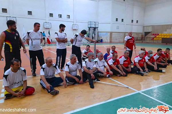 مسابقه دوستانه والیبال نشسته جانبازان برگزار شد