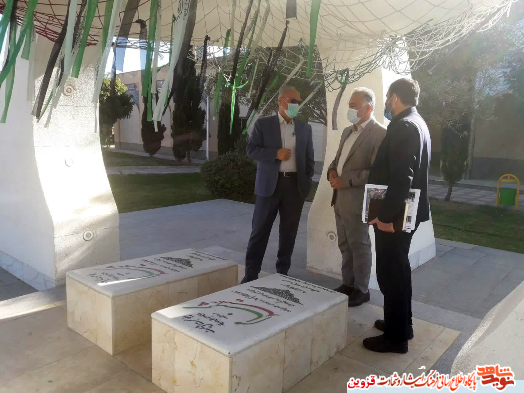 مرمت المان شهدای گمنام در دانشگاه آزاد واحد تاکستان