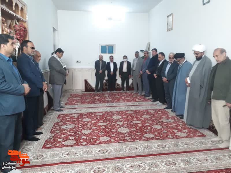 دیدار و دلجویی با تعدادی از خانواده های معظم شاهد و ایثارگر شهرستان نیمروز