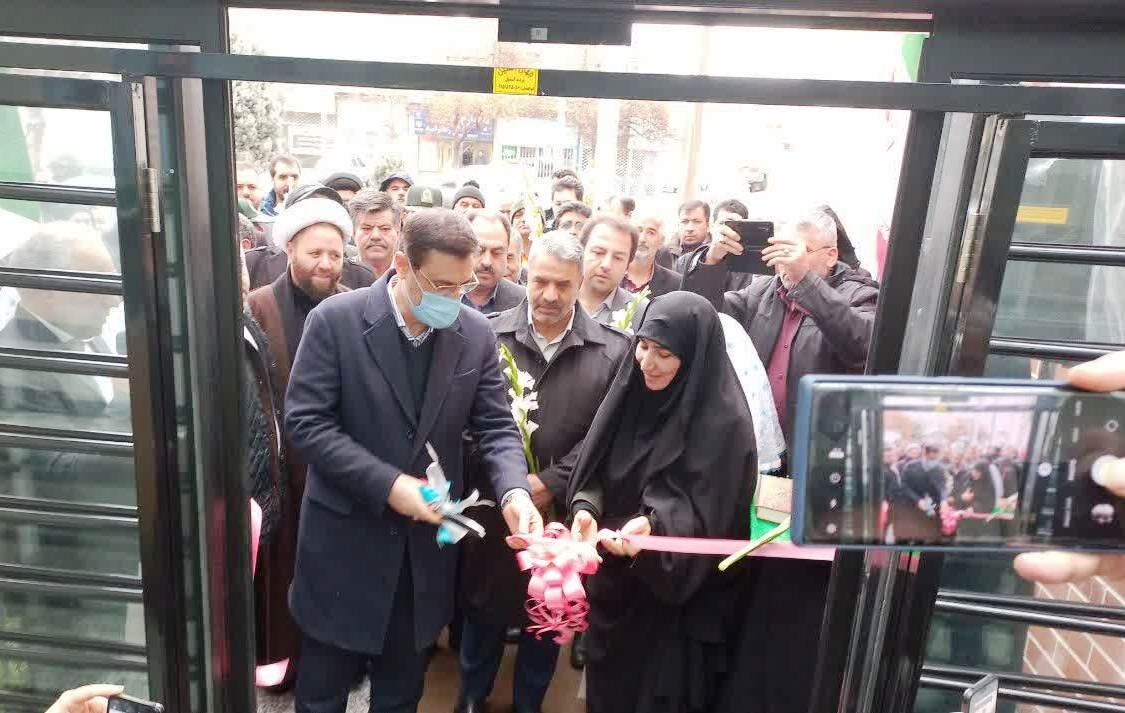 افتتاح ساختمان بنیاد شهید و امور ایثارگران نیشابور توسط دکتر «قاضی‌زاده هاشمی»