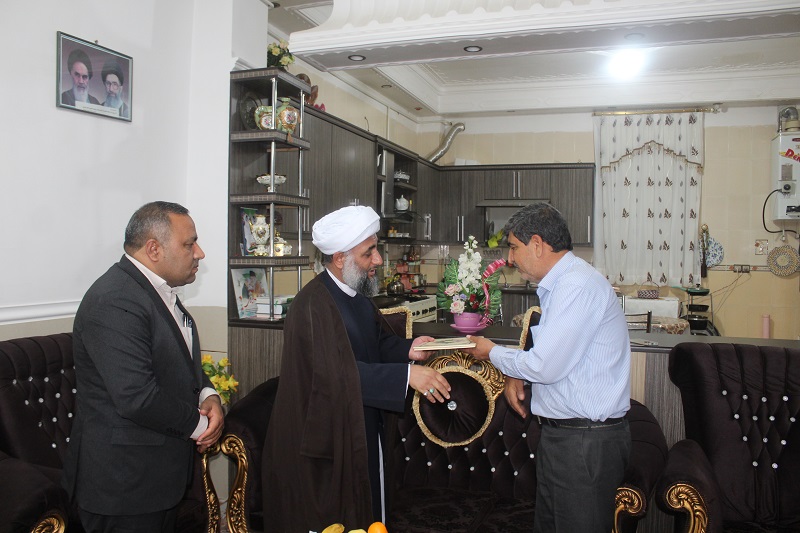 دیدار امام جمعه شهرستان حاجی‌آباد با جانبازان