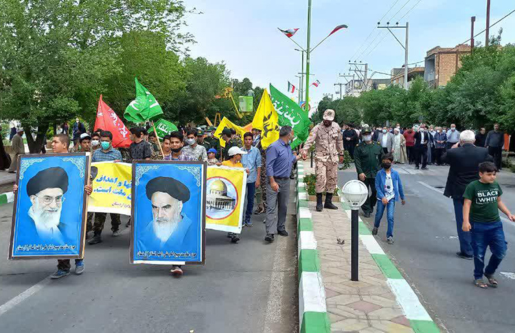 گزارشی از راهپیمایی مردم شهید پرور استان اصفهان در قدس 1401