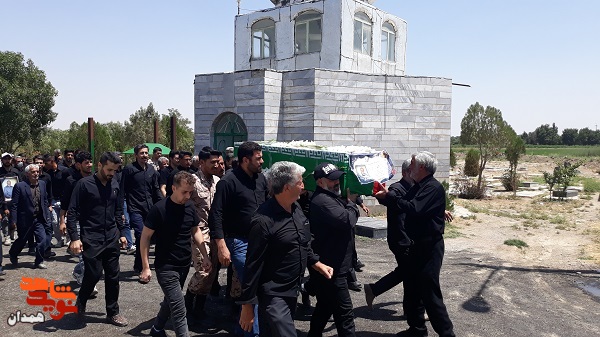 شهید «سبزعلی اکبری» به خاک سپرده شد