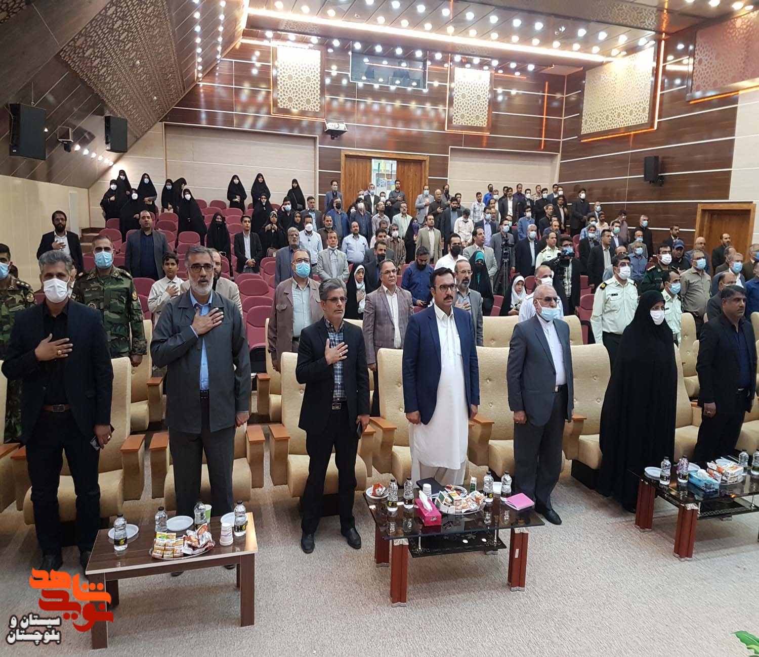 مراسم تجلیل از شهدای عرصه دولت در شهرستان زاهدان برگزار شد