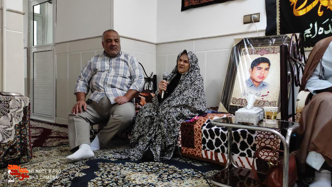 دیدار کاروان ایثار با خانواده شهید «هادی جوزدانی»