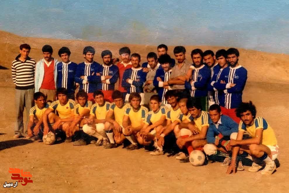 عکس11 فوتبالیست اردبیلی که برای اهتزاز پرچم ایران جنگیدند