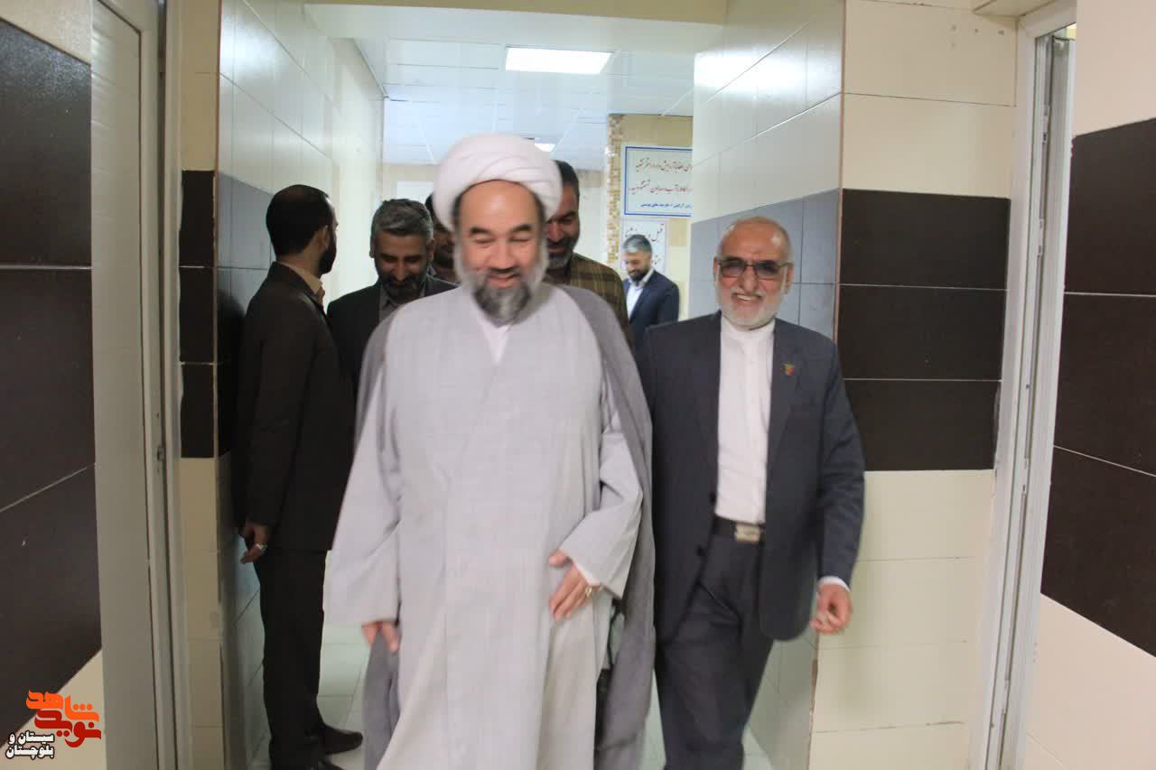 بازدید حضرت آیت الله محامی نماینده ولی فقیه در استان از موسسه فرهنگی، ورزشی، توانبخشی و رفاهی ایثار