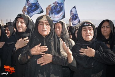 گزارش تصویری/پیکر شهید امنیت«ایوب رومیانی» در رومشکان تشییع شد