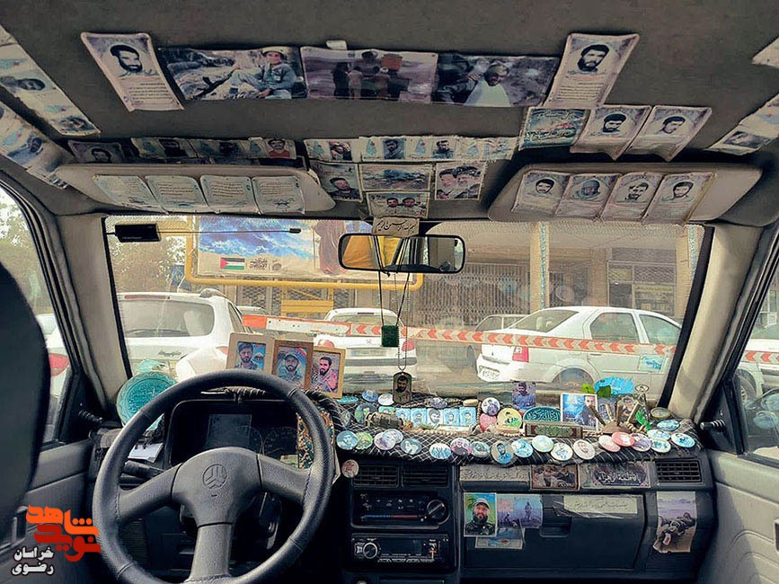 خوش ذوقی راننده تاکسی اینترنتی در ترویج فرهنگ ایثار و شهادت
