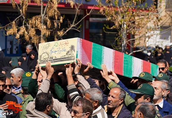 مراسم استقبال از پیکر مطهر 2 شهید گمنام در قزوین از نگاه تصاویر