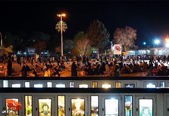 تصاویر احیای شب بیست و سوم ماه رمضان در گلزار شهدای قزوین