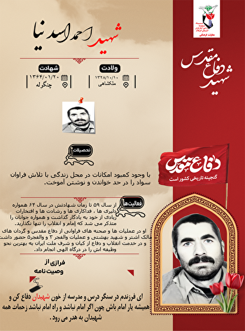اینفوگرافیک شهید «احمد اسدنیا»