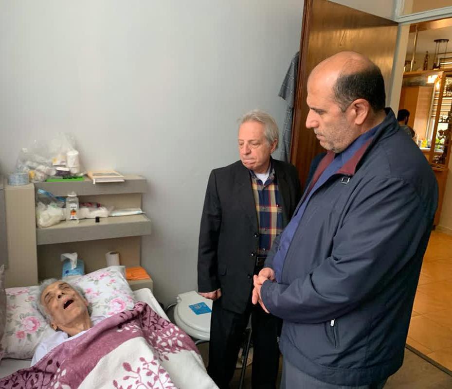 عیادت مدیرکل بنیاد شهیدتهران از جانباز ارمنی «هاونس عزیزیان»