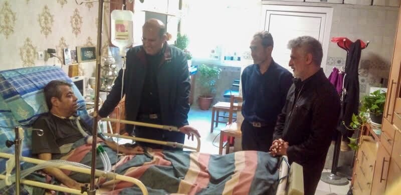دیدار مدیرکل بنیاد شهید تهران بزرگ با جانبازان معزز‌ آسایشگاه شهید بهشتی