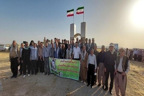 المان سردار شهید سیاوش خدا کرمیان در نفت شهر قصرشیرین رونمایی شد