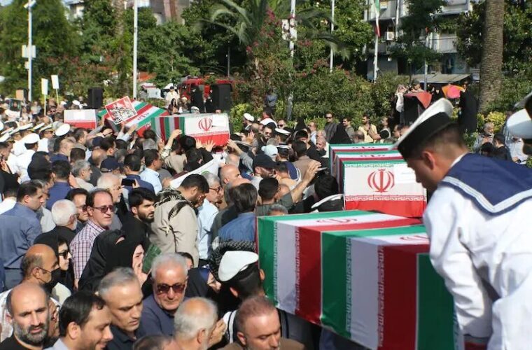 ۲۸ شهید تجاوز صهیونیستی در گیلان تشییع و تدفین شدند