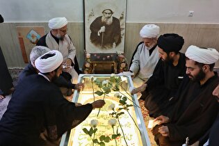 مزار آیت‌الله شهید شیخ فضل‌الله نوری غبارروبی شد + تصاویر
