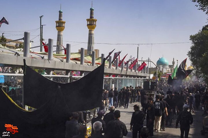 گزارش تصویری/ تصاویری از حضور دلدادگان و عاشقان حضرت امام رضا (ع) در سوگ...