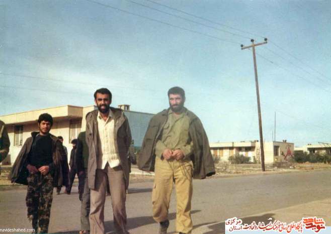 از چپ: شهید صفرعلی لثاء - عباس لشکری - ابوالفضل کاظمی