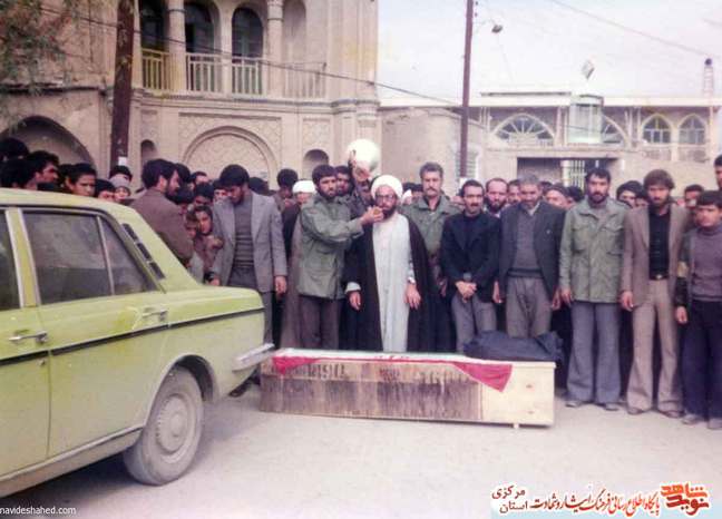 تشییع شهید توسط حجت الاسلام واعظی پور 
