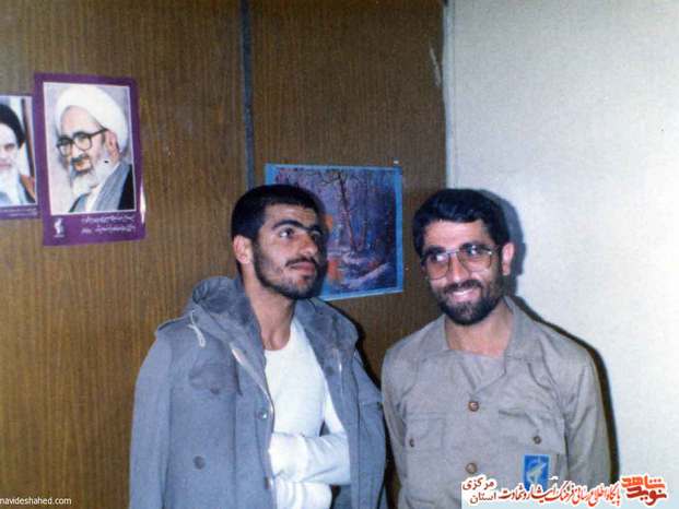 دوتن از رزمندگان لشکر 17- انرژی اتمی 1361 