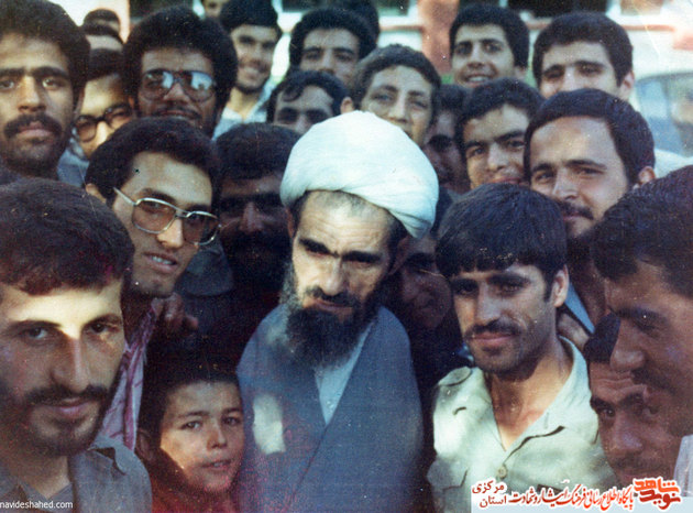 سفر آیت الله مشکینی به سپاه اراک - 1361