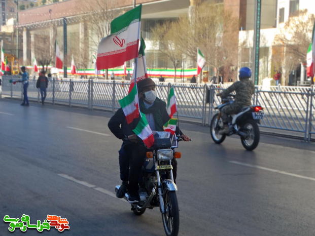 رژه موتوری شهروندان مشهدی در سطح شهر