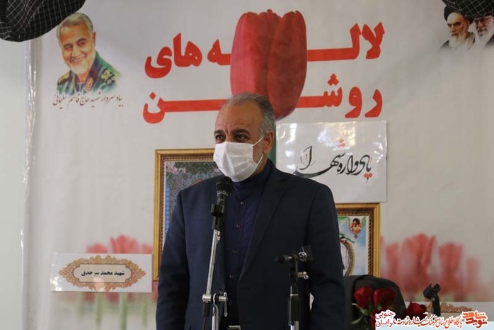یادواره شهدای لاله های روشن در دبیرستان هنرهای زیبا شهرستان بیرجند با حضور مدیرکل آموزش و پرورش استان به یاد شهید محمد سرحدی و شهیده معصومه محمود سرتنگی