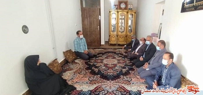 دیدار مدیرکل بنیاد شهید استان سمنان با خانواده معزز شهید والامقام علی وزیری- پنجم تیرماه ۱۴۰۰ روستای دشت شاد کالپوش