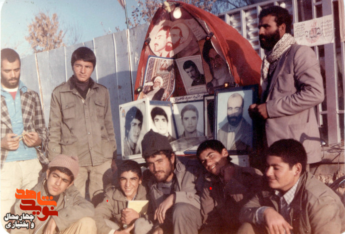 شهید غلامحسین چهرازی قهفرخی و همرزمان  
