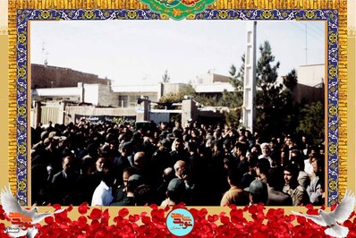 بازنشر تصاویر تشییع پیکر شهید مهدی بهرامی