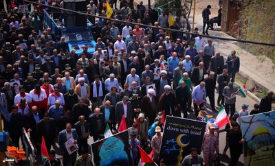 راهپیمایی روز قدس- هفدهم فروردین ۱۴۰۳ شهرستان سرخه