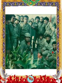 ردیف نشسته نفر اول از راست شهید علی‌اکبر ابراهیمی