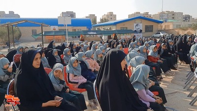 مراسم زنگ شهید به مناسبت روز بزرگداشت شهدا- بیست و دوم اسفندماه ۱۴۰۳ مدرسه دخترانه شاهد فاطمهزهرا(س) شهرستان سمنان
